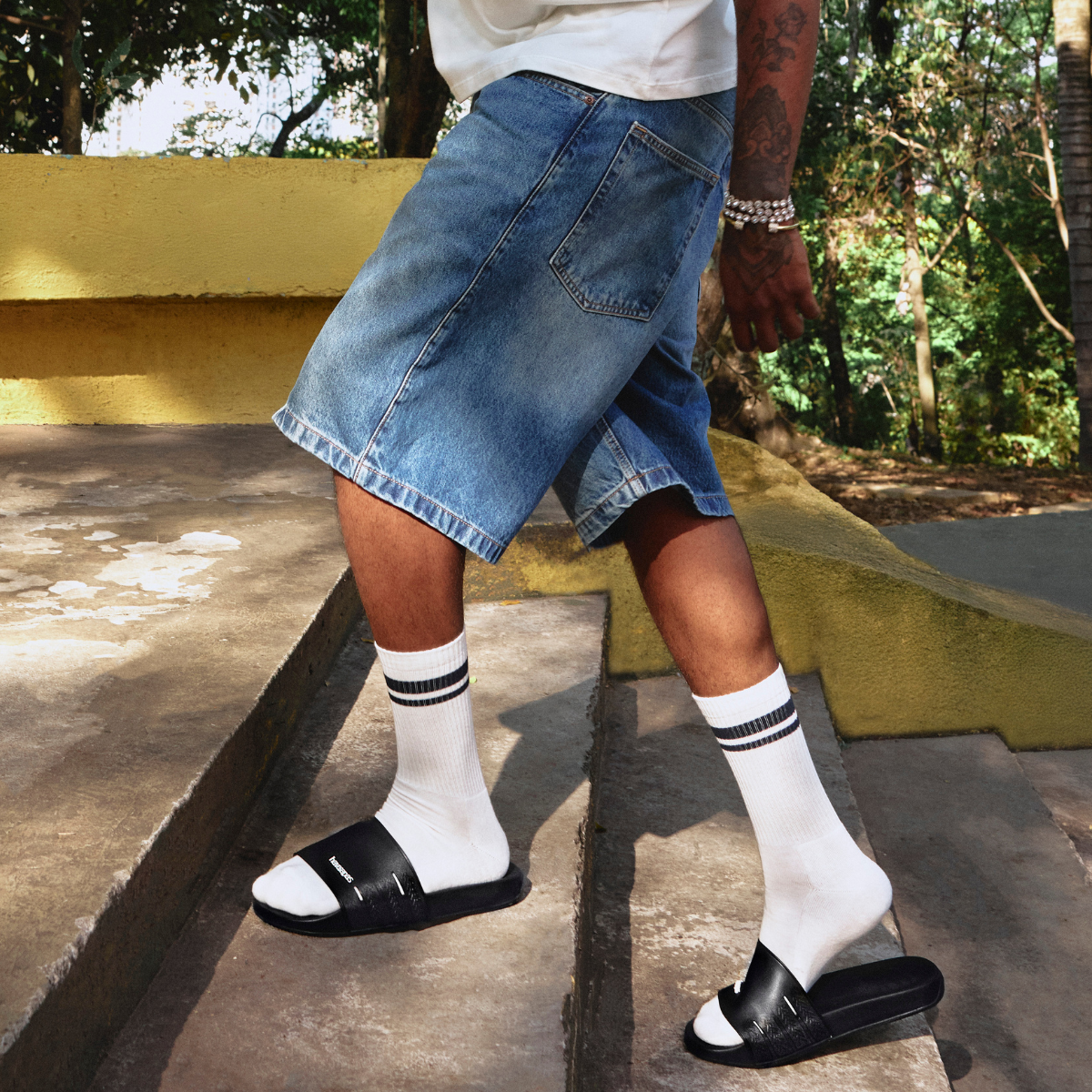 Slide Havaianas Zero Unissex Preto Leve Confortável Casual Verão