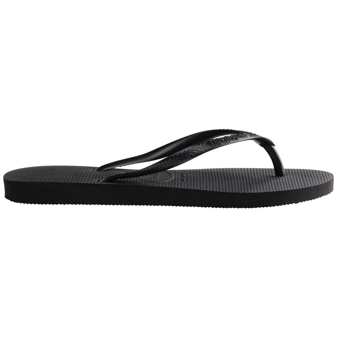 Chinelo Havaianas Slim Preto: Conforto Leve, Tiras Finas e Estilo Delicado