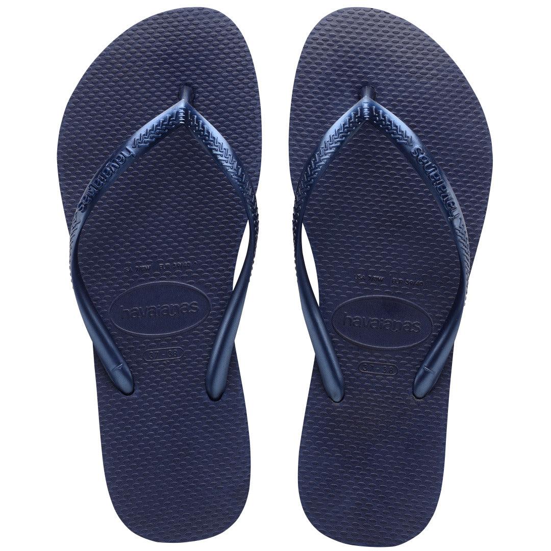 Chinelo Havaianas Slim Azul Marinho Feminino: Clássico, Leve, Confortável e Versátil