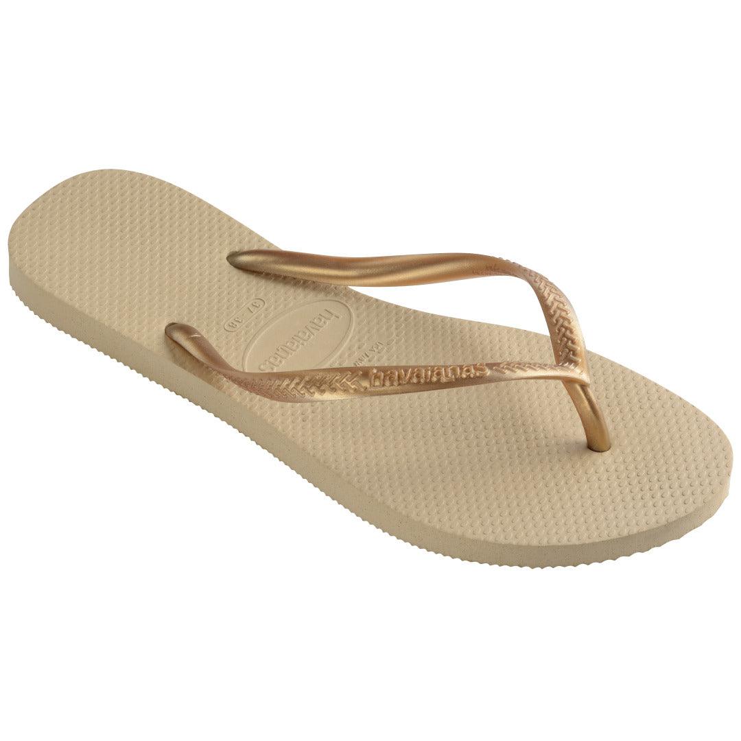 Chinelo Havaianas Slim Bege: Conforto Leve, Estilo Delicado, Perfeito para o Verão