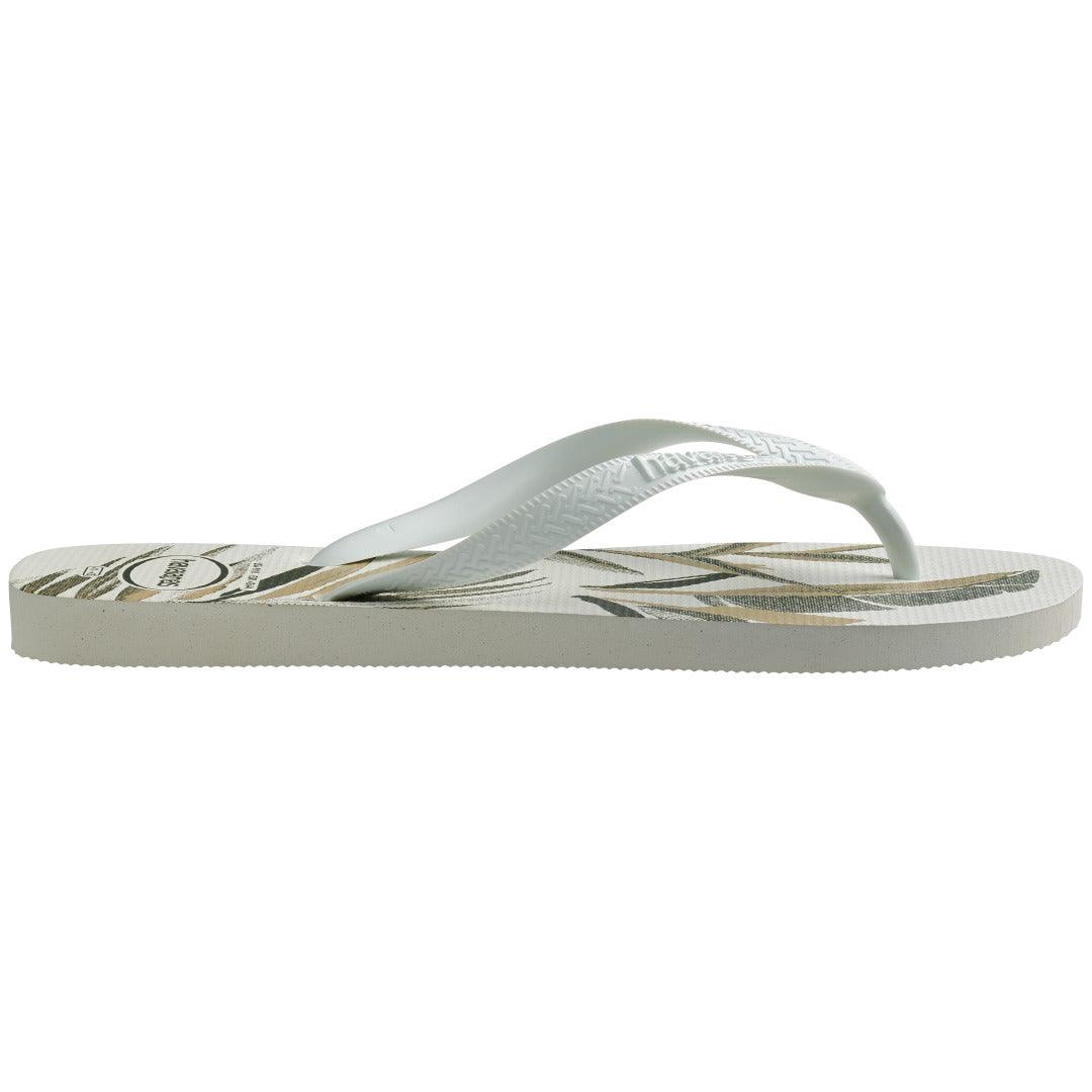 Chinelo Havaianas Aloha Branco Tropical Confortável Verão Praia Casual Original