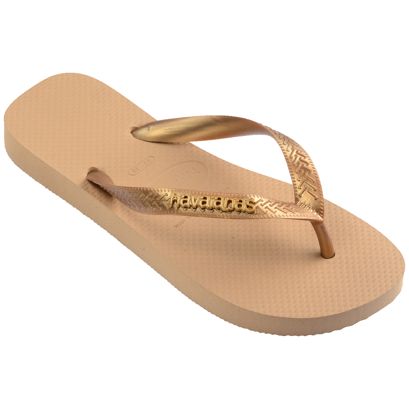 Chinelo Havaianas Top Logo Metálico Feminino Dourado: Conforto e Estilo Verão