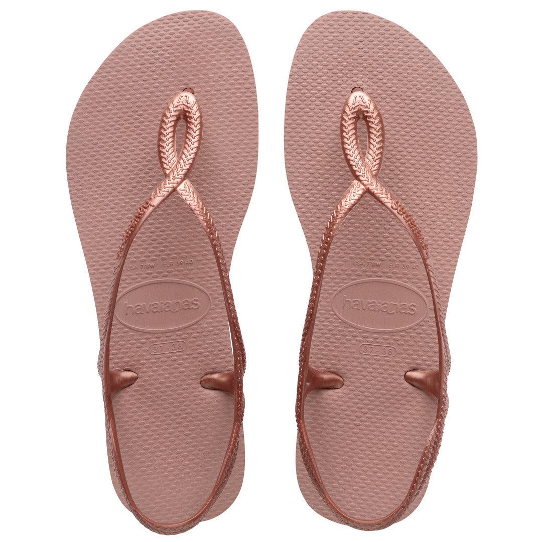 Rasteirinha Havaianas Luna Rosa Crocus: Conforto e Estilo para Seus Pés