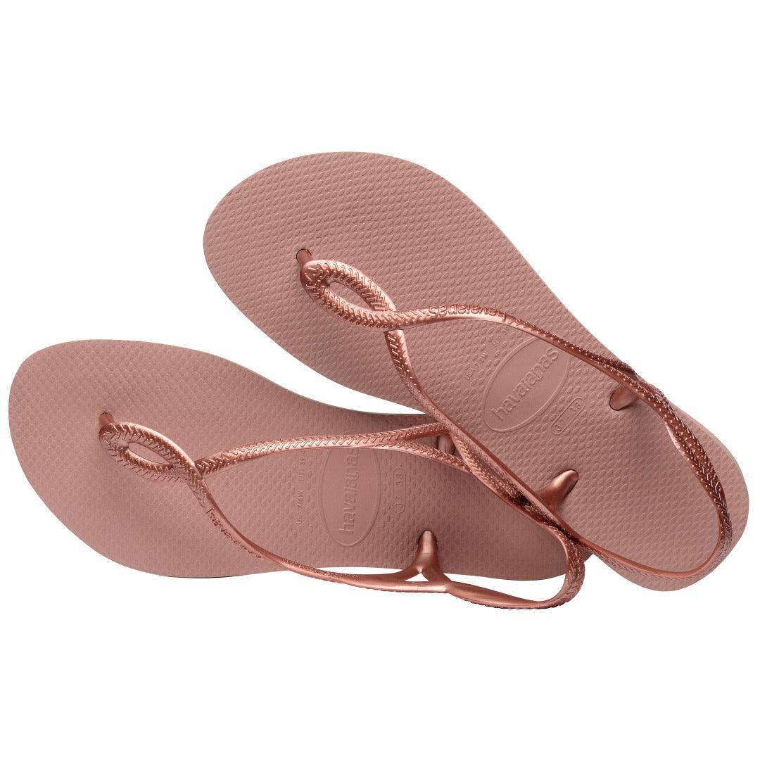 Rasteirinha Havaianas Luna Rosa Crocus: Conforto e Estilo para Seus Pés