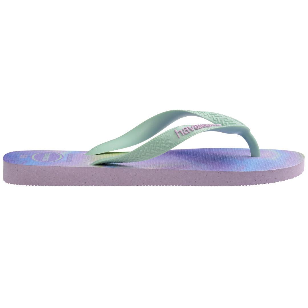 Chinelo Havaianas Top Fashion Roxo Fantasy Conforto Estilo Degradê Verão