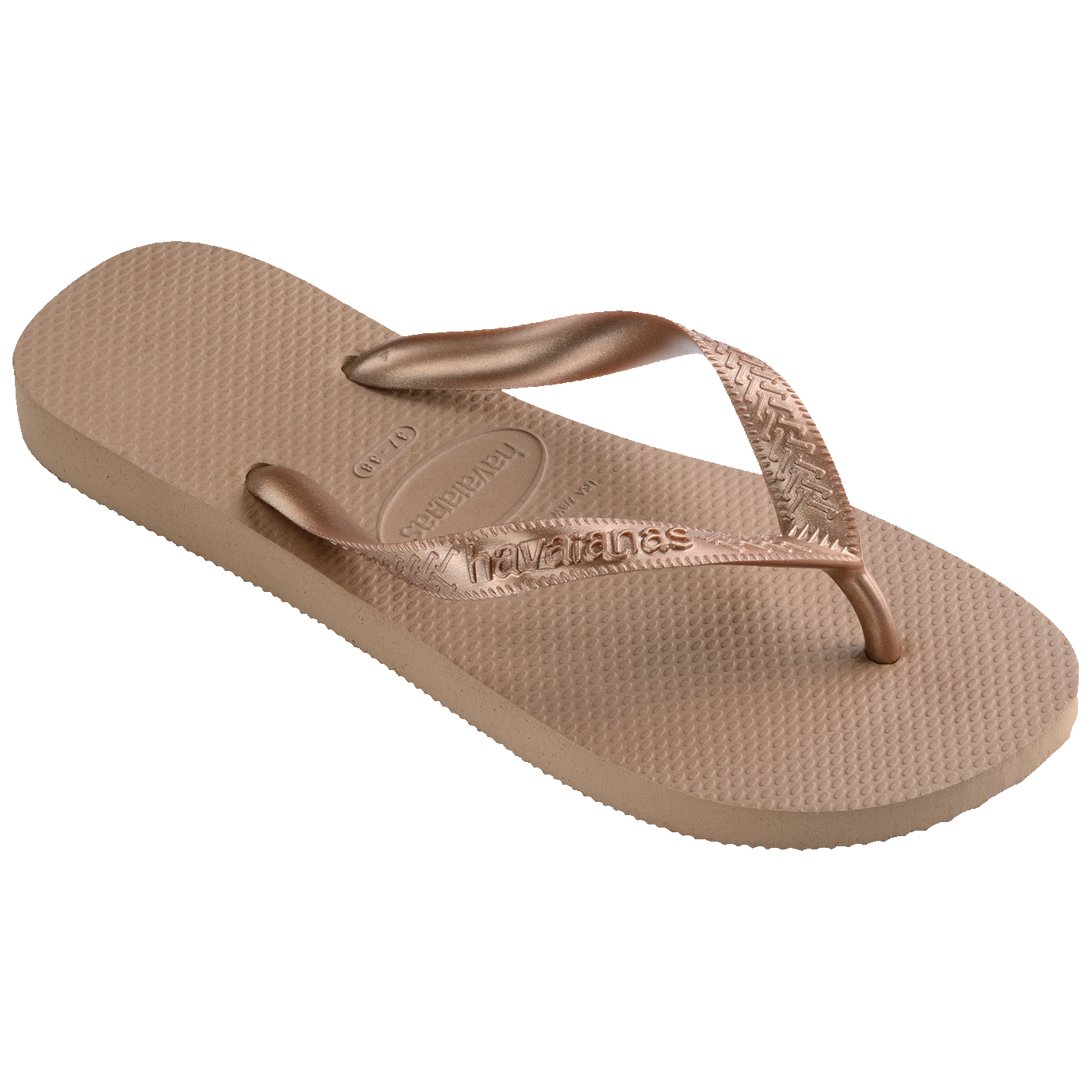 Chinelo Havaianas Top Tiras Metalizadas Rose Gold: Estilo Moderno e Conforto