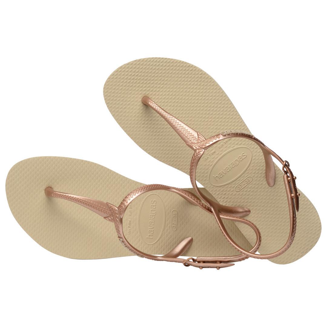 Rasteirinha Havaianas Twist Areia Feminina Tiras Trançadas Confortável Elegante Verão