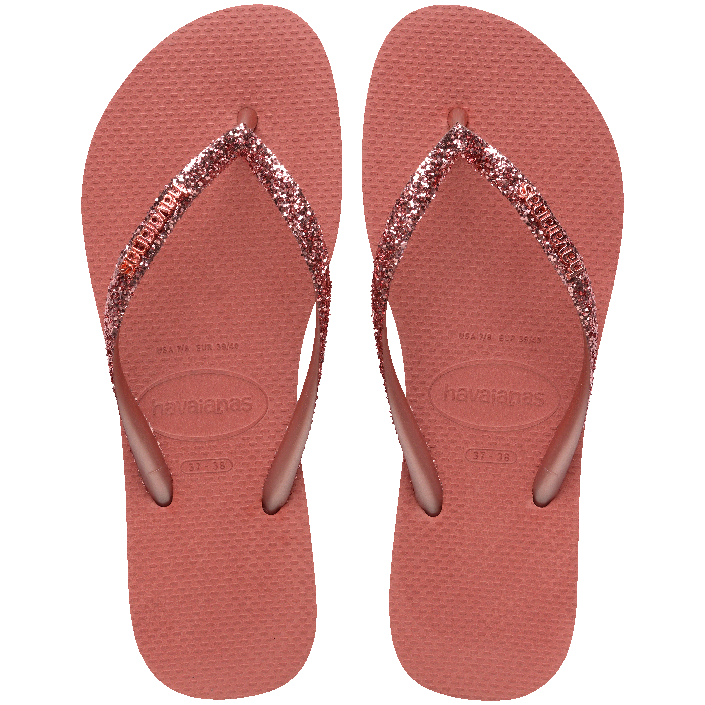 Chinelo Havaianas Slim Glitter II Feminino Confortável Brilhante Elegante Verão