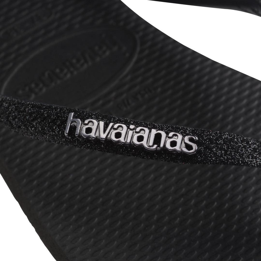 Chinelo Havaianas Slim Glitter II Preto: Conforto Brilhante e Estilo Moderno