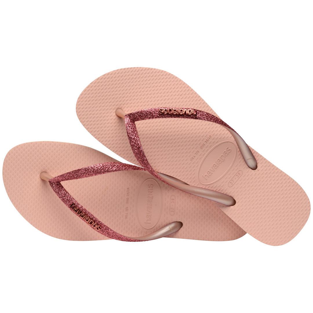 Havaianas Slim Glitter II Rosa: Chinelo Feminino Brilhante, Confortável e Versátil