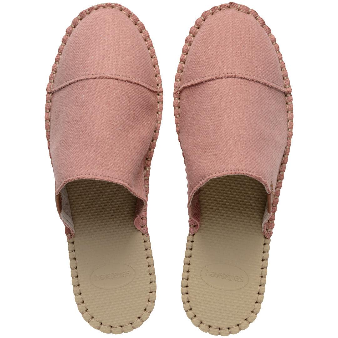 Alpargatas Havaianas Mule II Rosa Crocus Conforto Reciclado Algodão BCI Prático