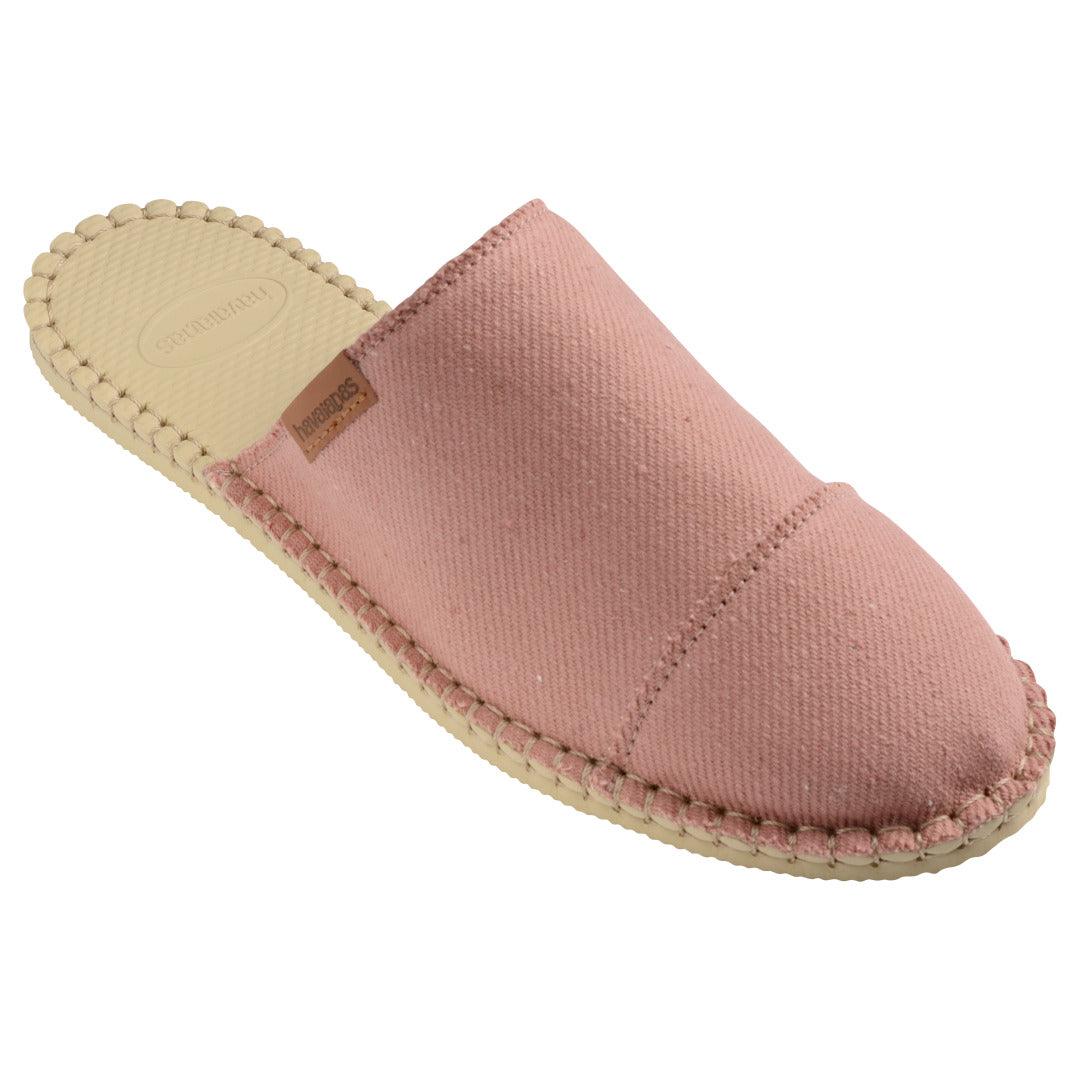 Alpargatas Havaianas Mule II Rosa Crocus Conforto Reciclado Algodão BCI Prático