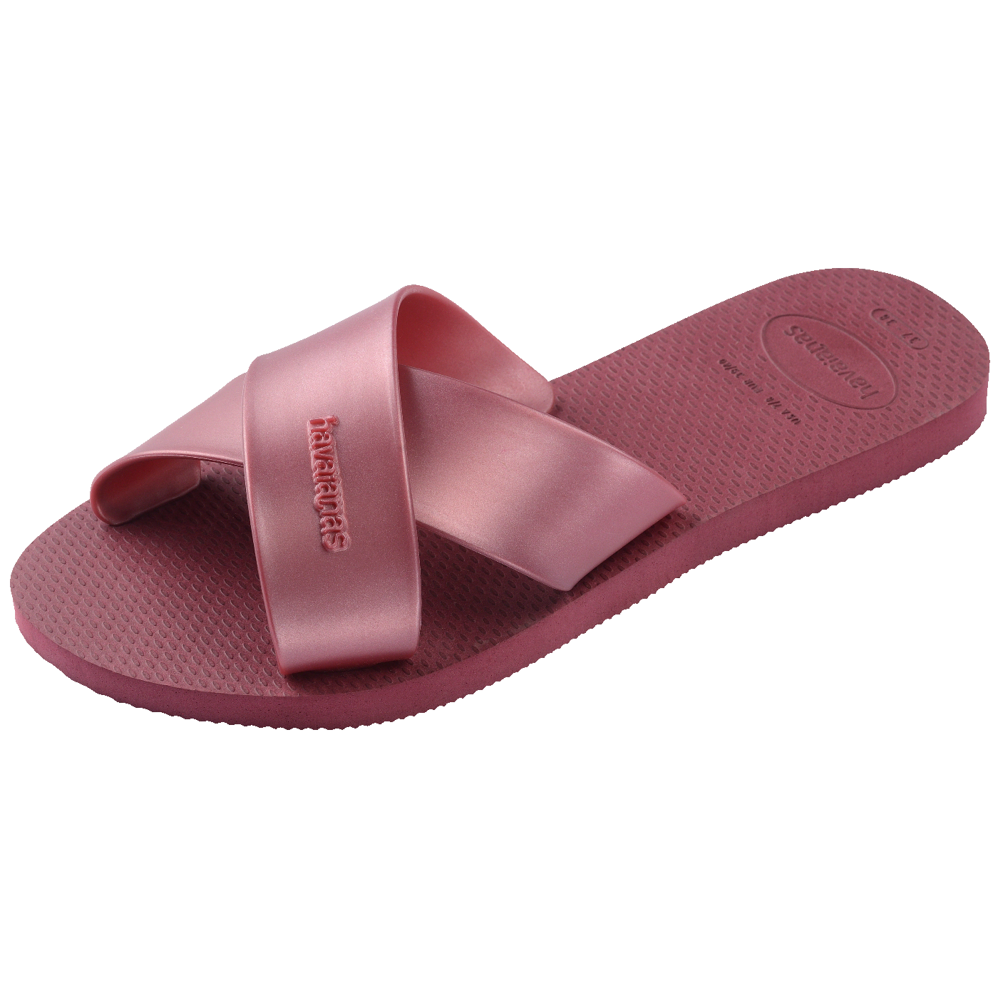 Rasteirinha Havaianas Aqua Metallic: Conforto, Tiras Largas Metalizadas e Estilo Verão