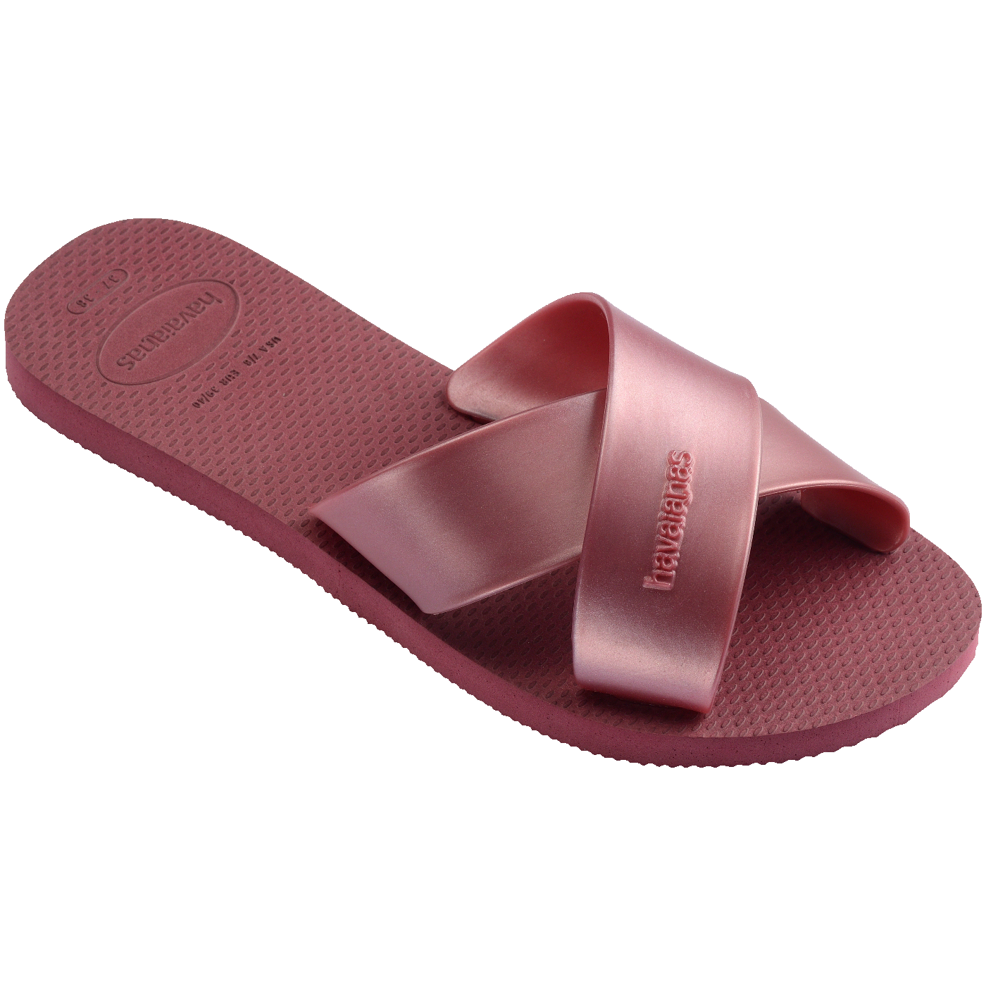 Rasteirinha Havaianas Aqua Metallic: Conforto, Tiras Largas Metalizadas e Estilo Verão