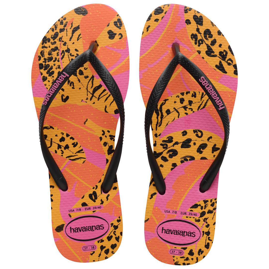 Chinelo Havaianas Slim Summer Fruits Rosa Flux: Conforto Tropical com Estampa de Frutas