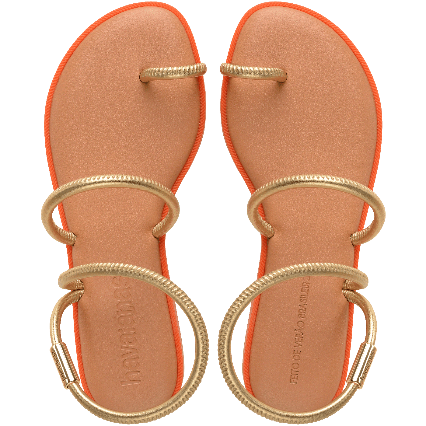 Rasteirinha Havaianas Una Pitanga Dourada: Conforto, Estilo Minimalista e Brilho Feminino
