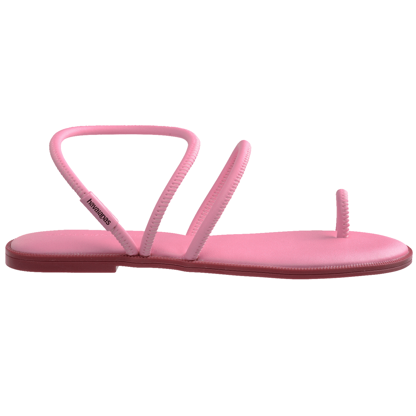 Rasteirinha Havaianas Una Pitanga Rosa Glow: Conforto Leve, Design Minimalista, Tiras Elegantes