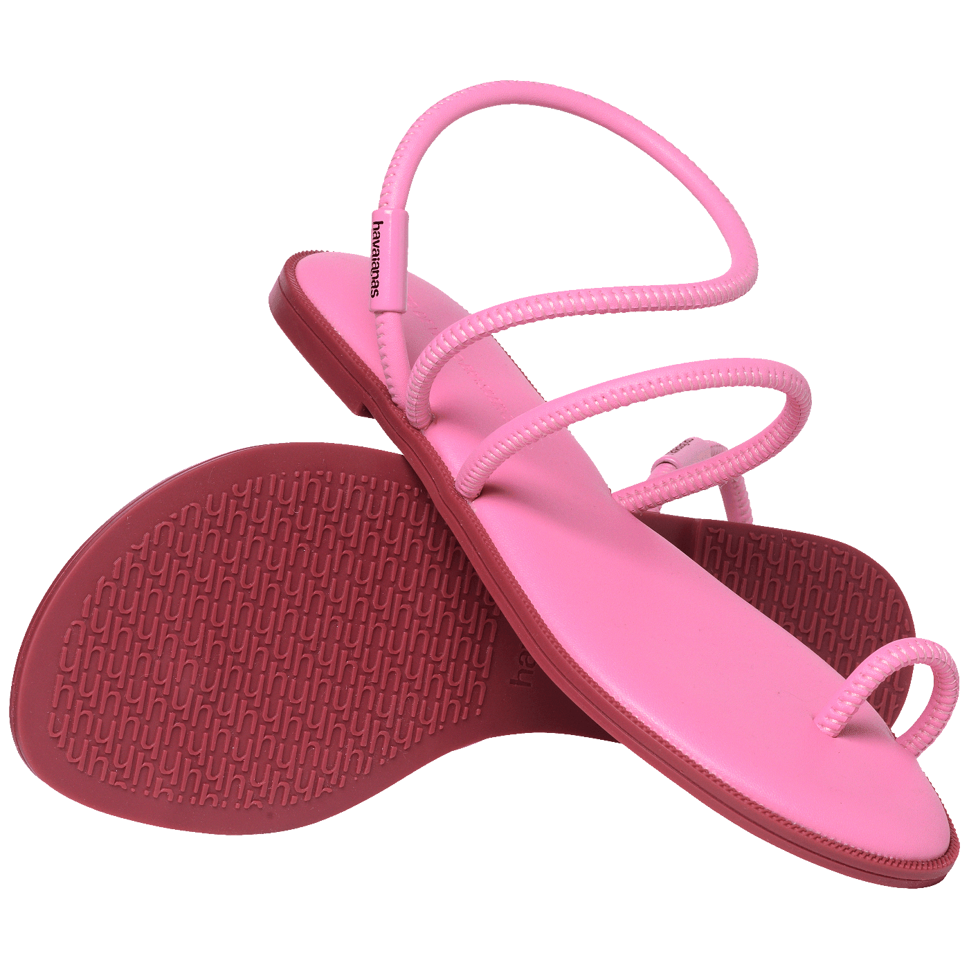 Rasteirinha Havaianas Una Pitanga Rosa Glow: Conforto Leve, Design Minimalista, Tiras Elegantes