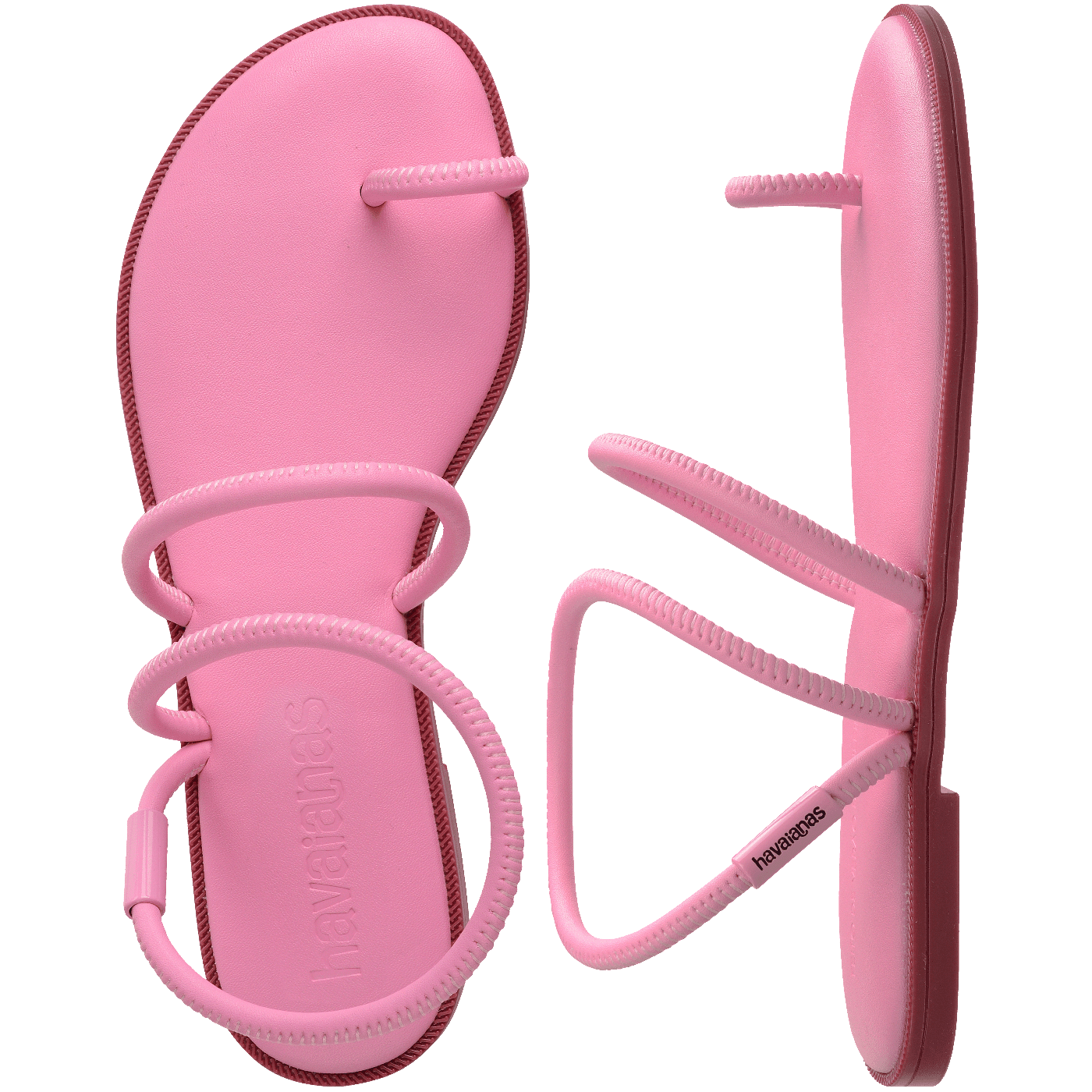 Rasteirinha Havaianas Una Pitanga Rosa Glow: Conforto Leve, Design Minimalista, Tiras Elegantes