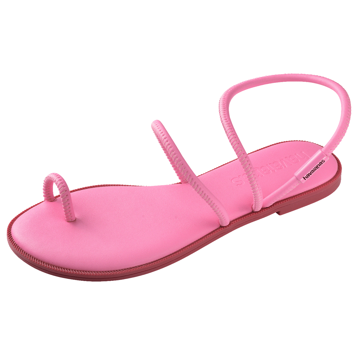 Rasteirinha Havaianas Una Pitanga Rosa Glow: Conforto Leve, Design Minimalista, Tiras Elegantes
