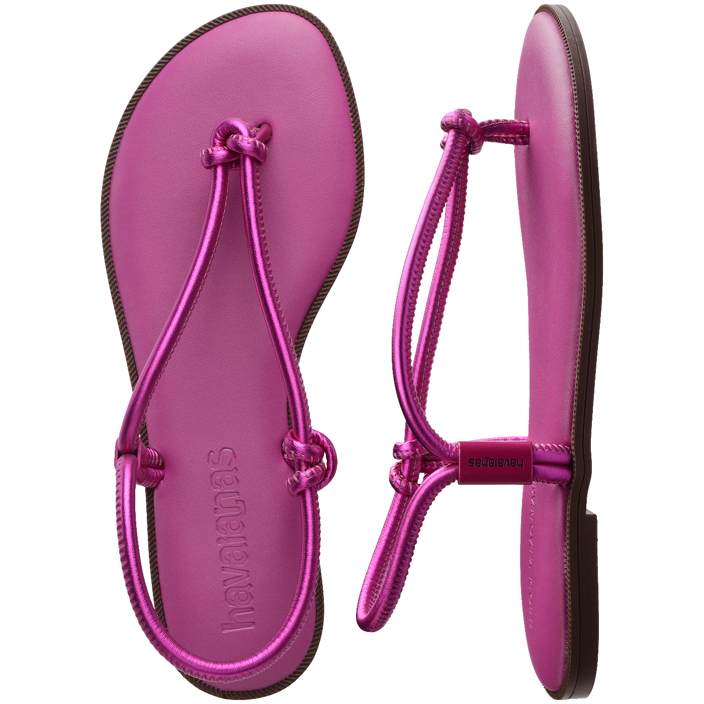 Rasteirinha Havaianas Una Açaí Feminina Confortável Estilo Verão Praia Leve Durável