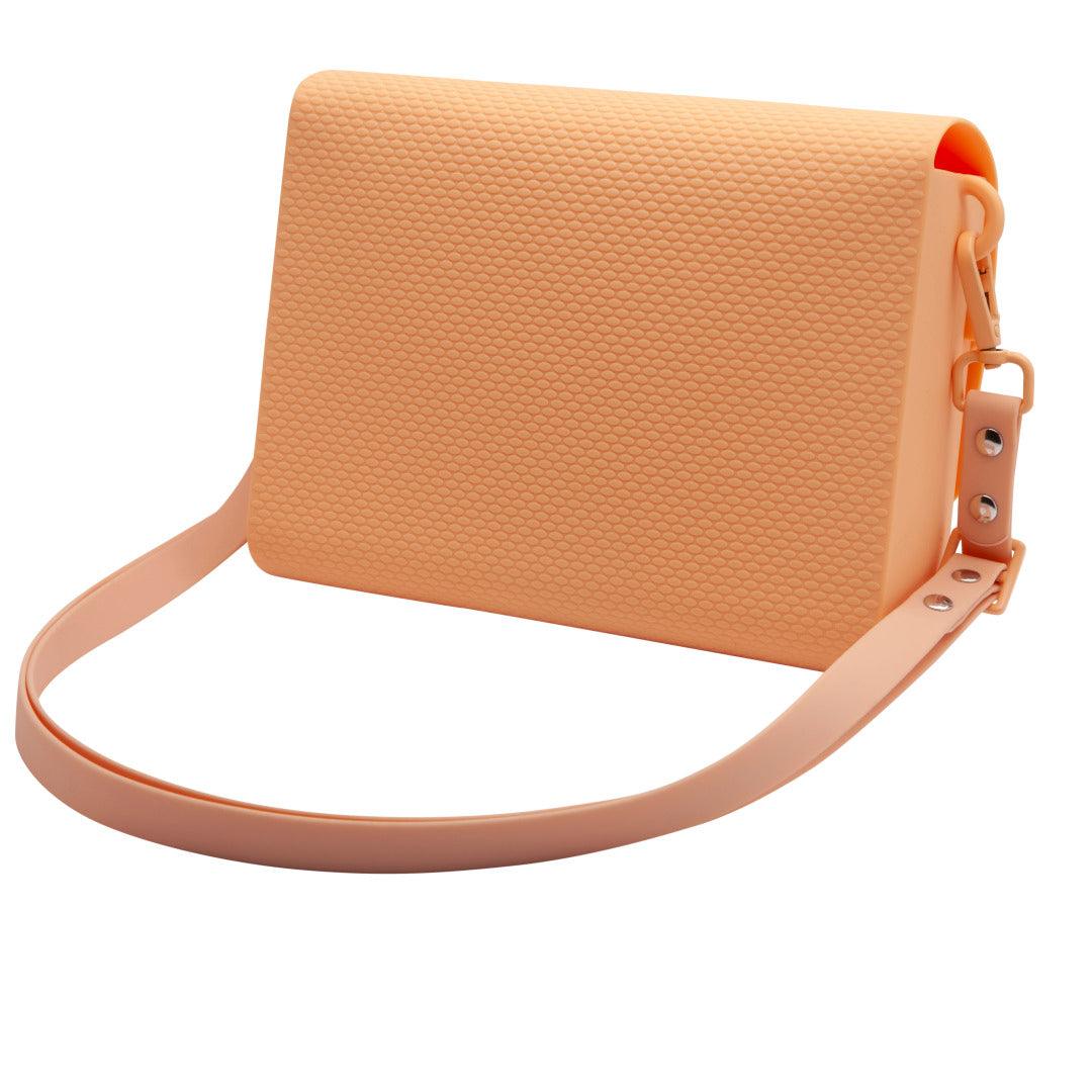 Bolsa Casual Havaianas Correntes Silicone Texturizado Alça Ajustável Design Moderno Pêssego