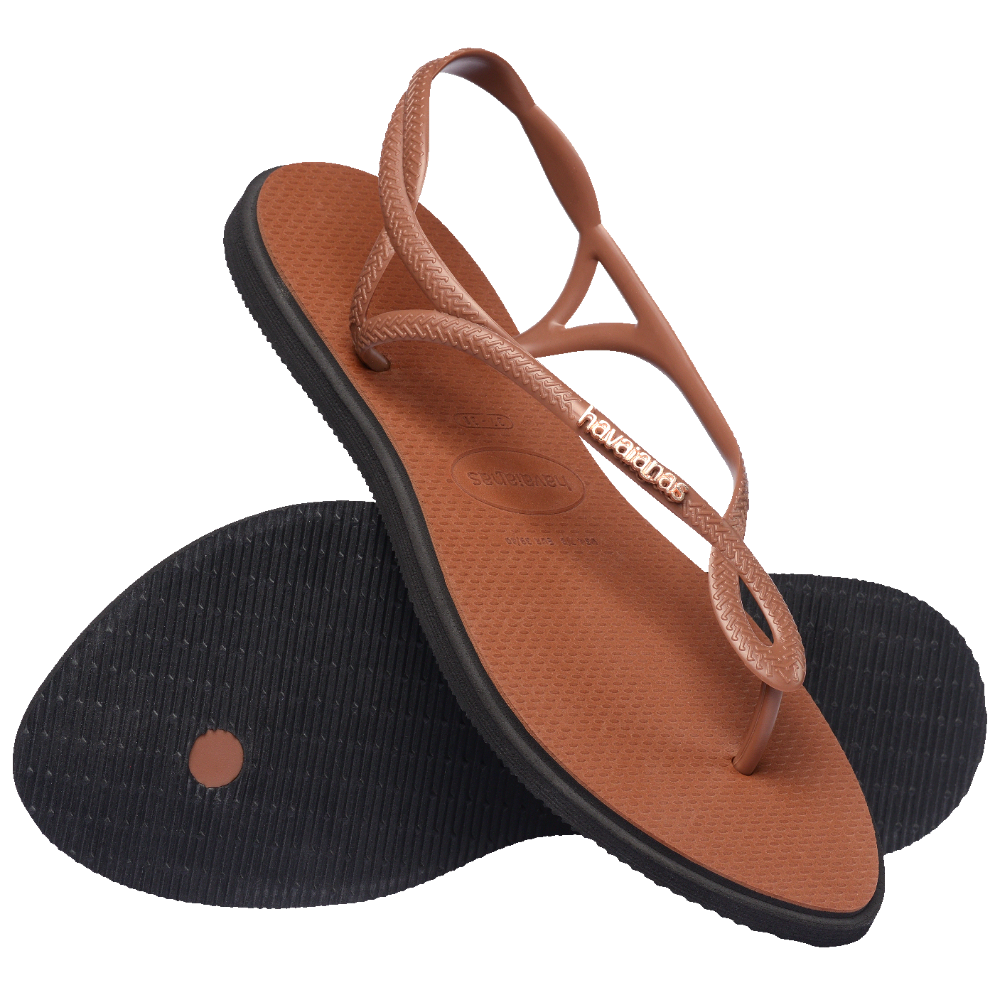 Rasteirinha Havaianas Luna Point Feminina Moderna Bico Pontudo Confortável Elegante Verão