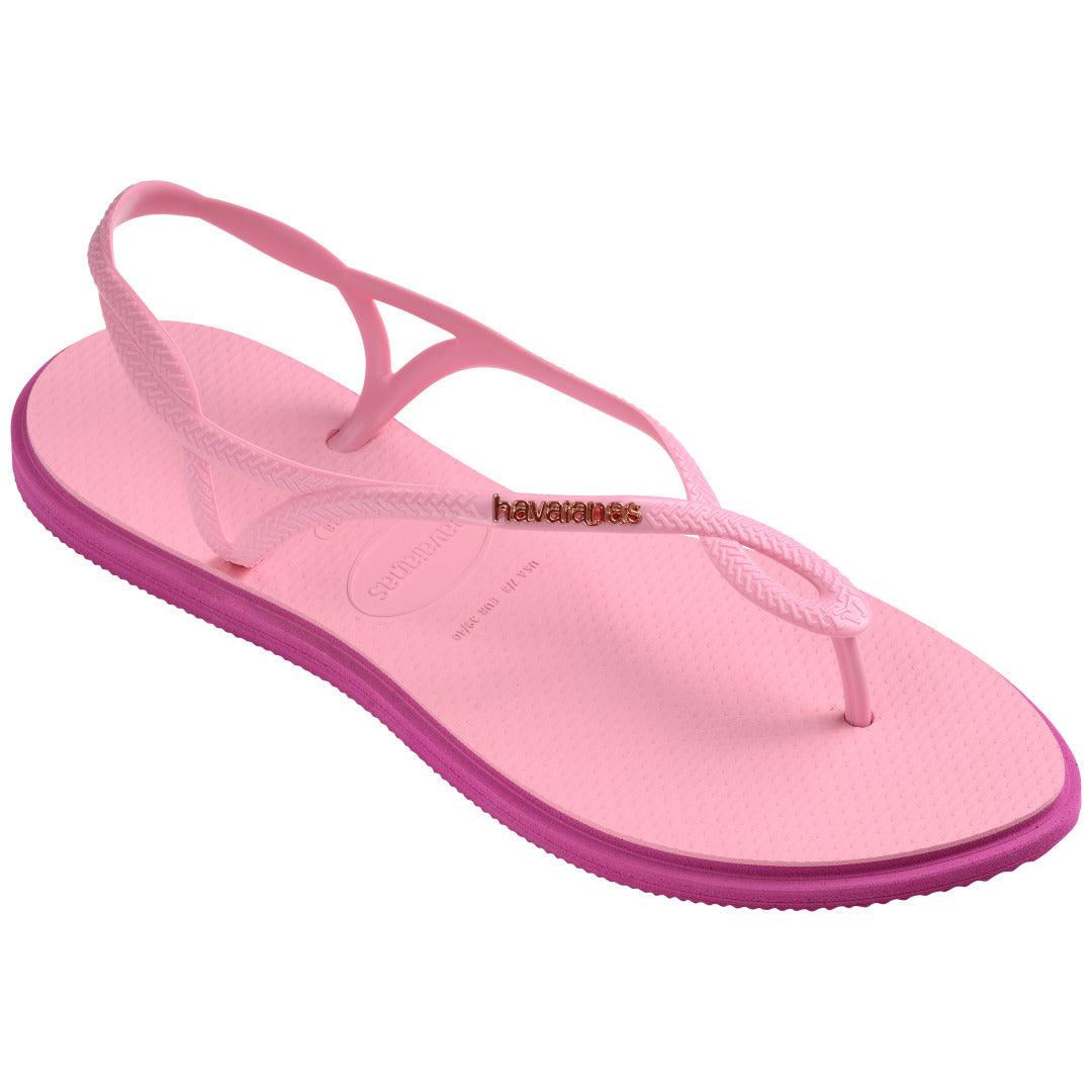 Rasteirinha Havaianas Luna Point Rosa Glow: Elegância, Conforto e Bico Tendência
