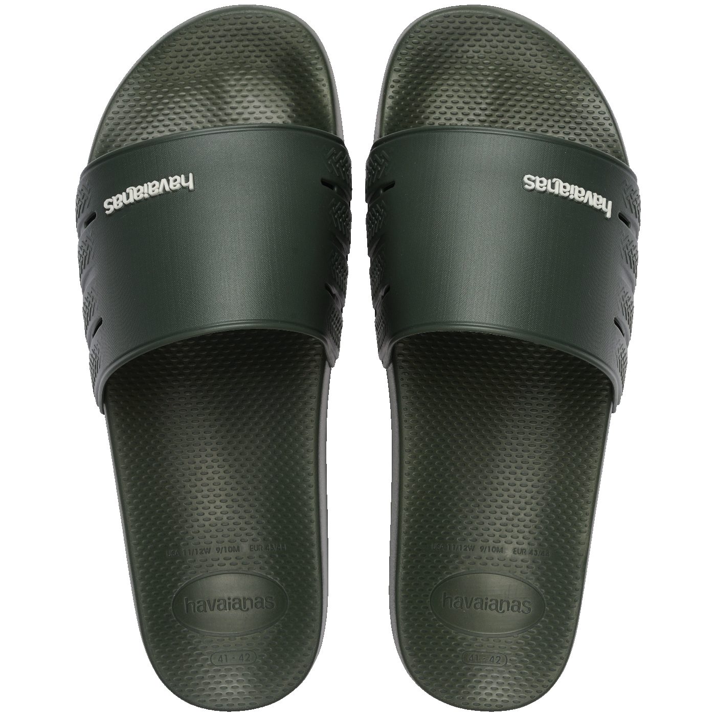 Chinelo Slide Havaianas Zero Unissex Verde Olive Conforto Leve Durável Verão