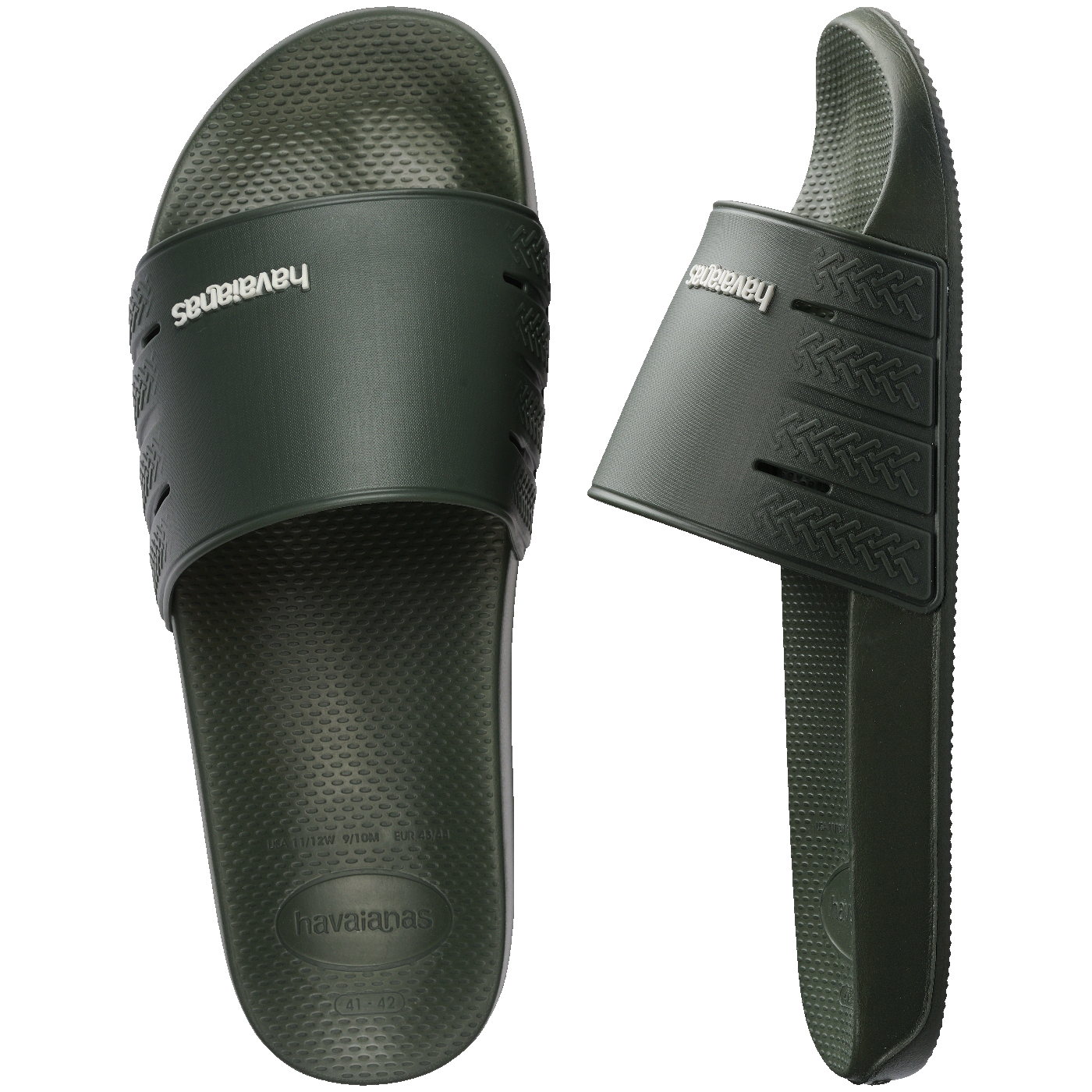 Chinelo Slide Havaianas Zero Unissex Verde Olive Conforto Leve Durável Verão