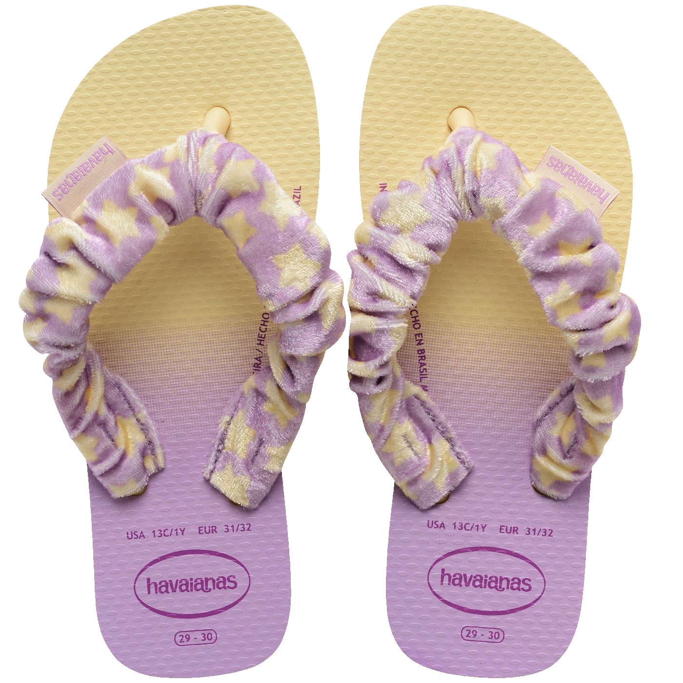 Chinelo Infantil Havaianas Fluffy Creme: Conforto Macio, Estilo Degradê para Crianças