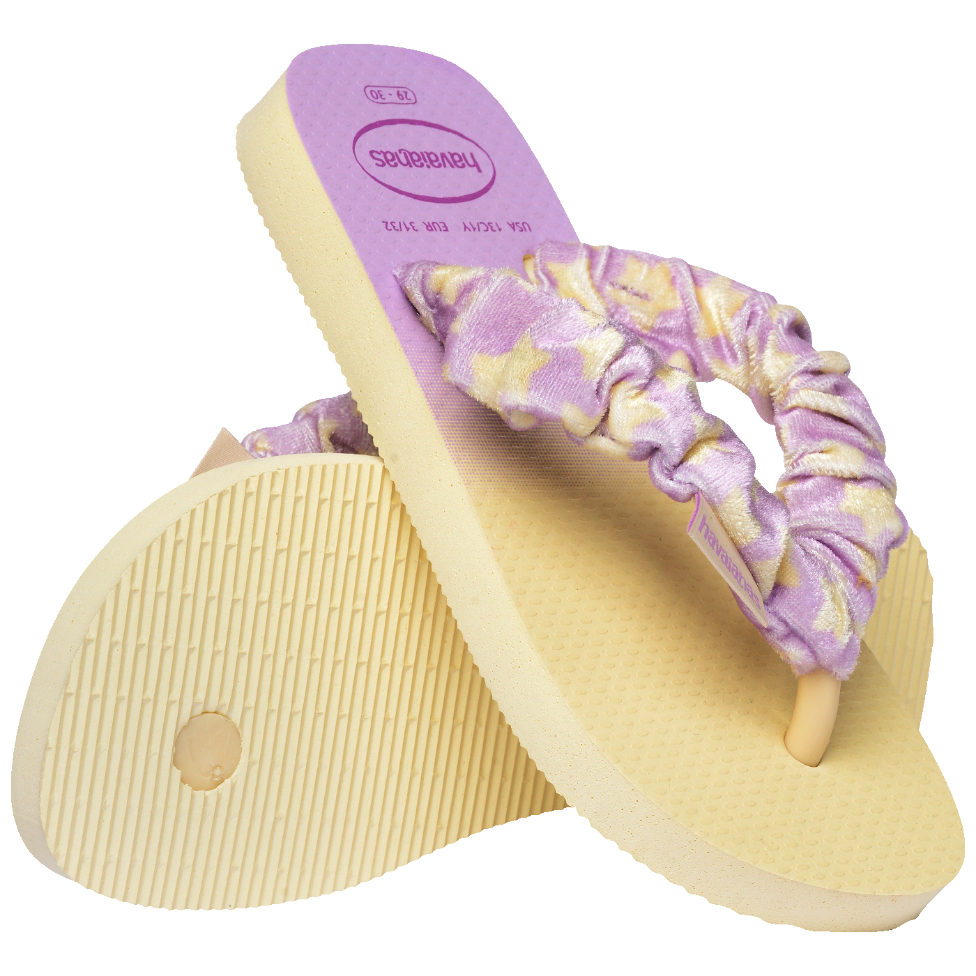 Chinelo Infantil Havaianas Fluffy Creme: Conforto Macio, Estilo Degradê para Crianças