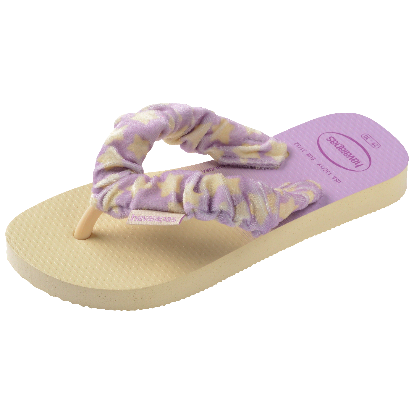 Chinelo Infantil Havaianas Fluffy Creme: Conforto Macio, Estilo Degradê para Crianças
