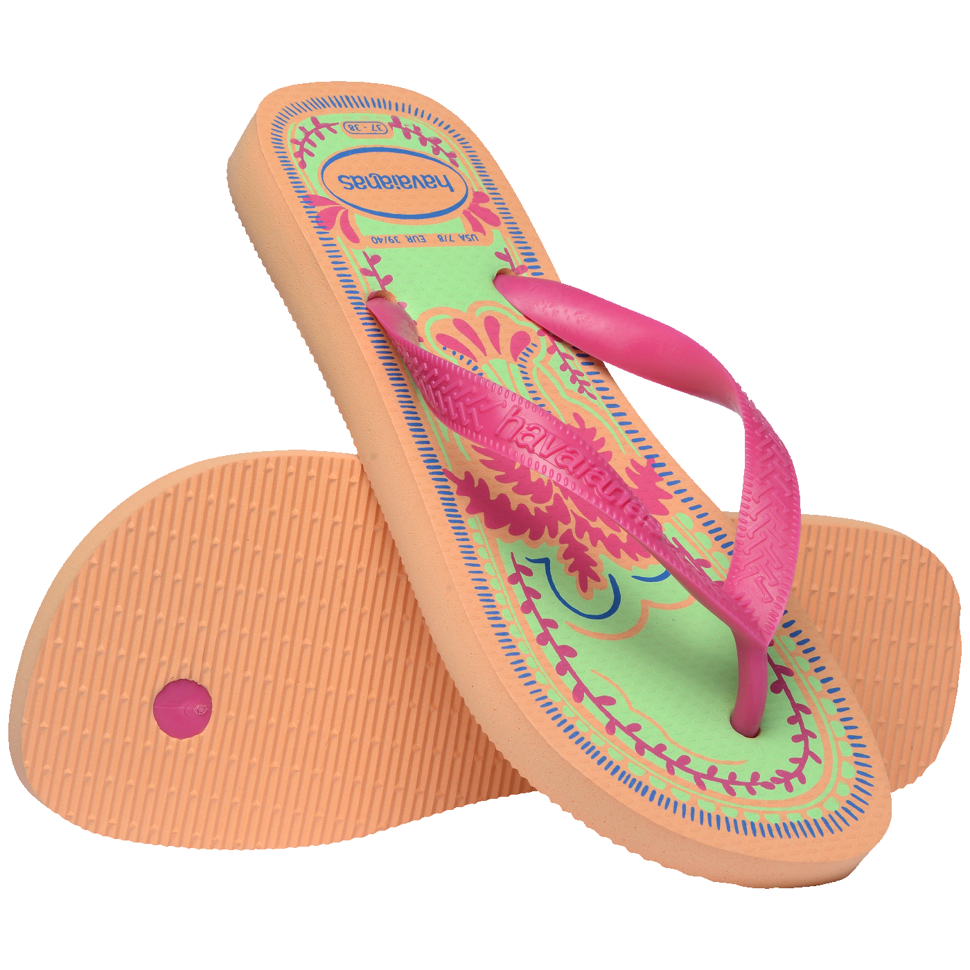 Chinelo Havaianas Top Summer Vibes Pêssego Unissex Conforto Leve Durável