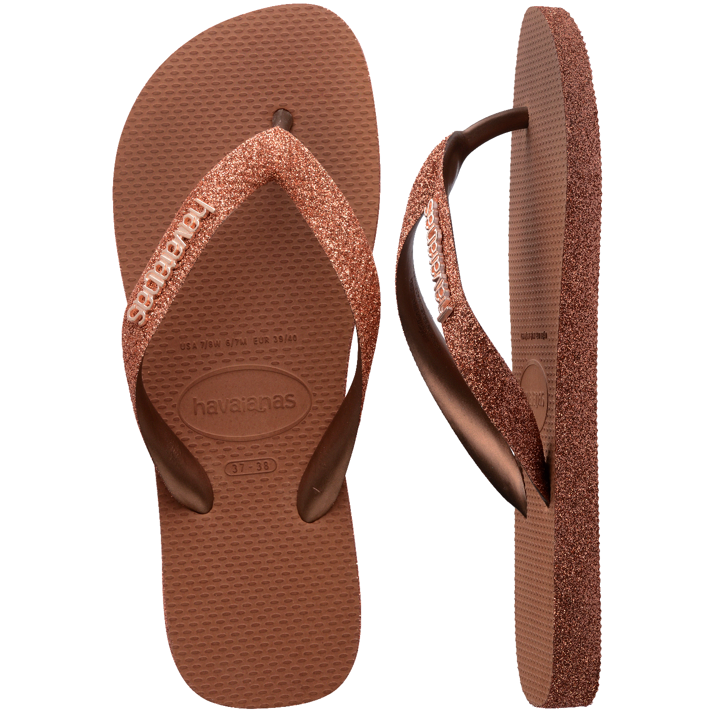 Chinelo Havaianas Top Sparkle Ferrugem: Conforto Brilhante, Estilo Icônico para Seus Pés