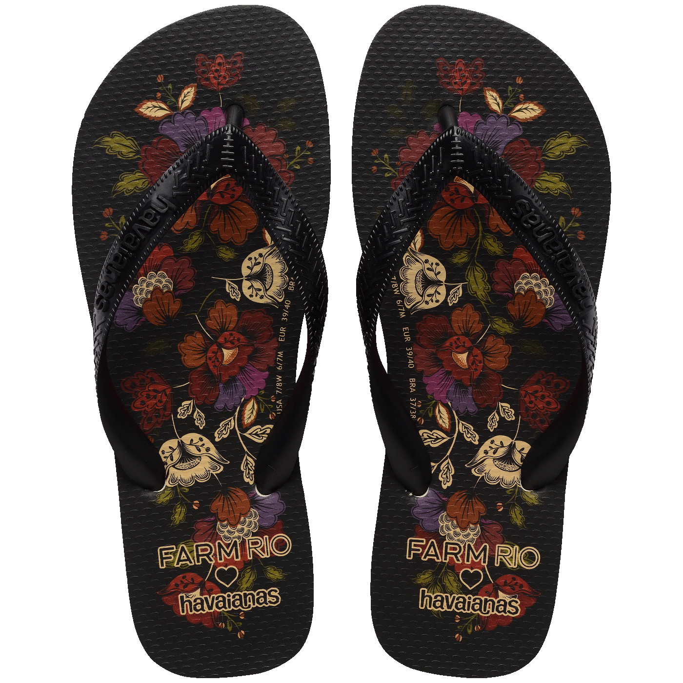 Chinelo Havaianas Farm Flor de Fita Feminino Estiloso Conforto Verão Tropical