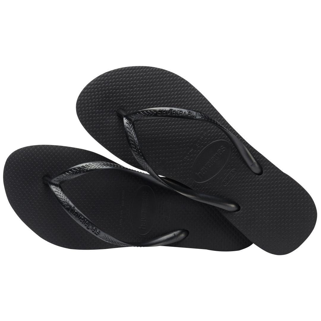 Chinelo Havaianas Slim Preto: Conforto Leve, Tiras Finas e Estilo Delicado