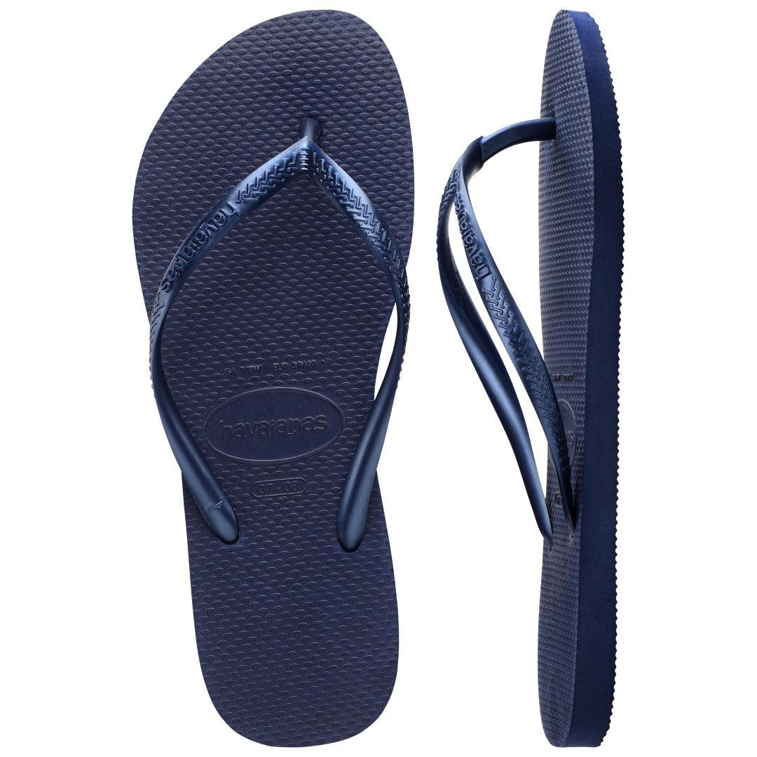 Chinelo Havaianas Slim Azul Marinho Feminino: Clássico, Leve, Confortável e Versátil