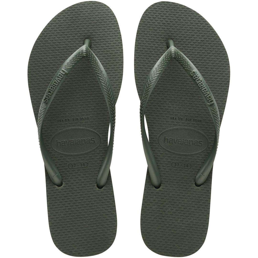 Chinelo Havaianas Slim Verde Olive: Conforto Leve, Estilo Delicado Verão