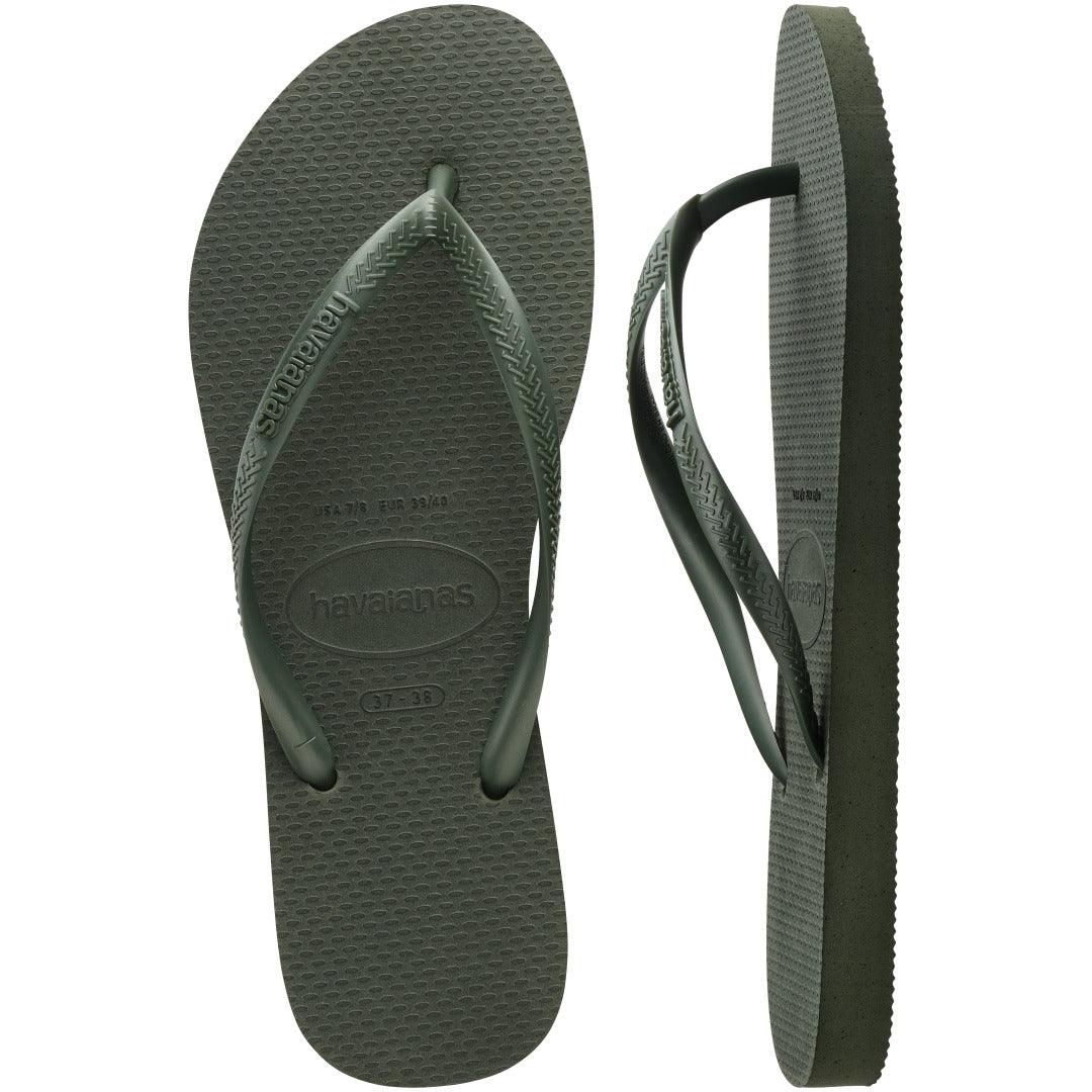 Chinelo Havaianas Slim Verde Olive: Conforto Leve, Estilo Delicado Verão