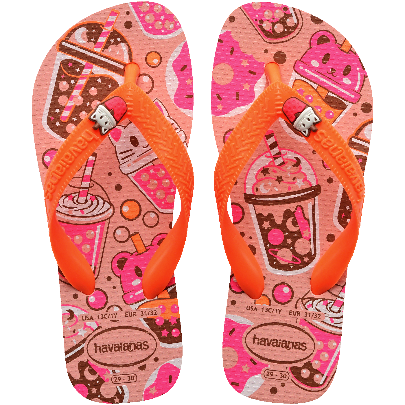 Chinelo Infantil Havaianas Fantasy: Conforto Mágico com Unicórnios e Borboletas Coloridas