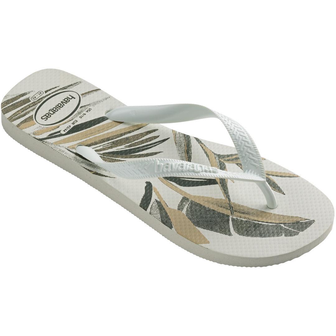 Chinelo Havaianas Aloha Branco Tropical Confortável Verão Praia Casual Original