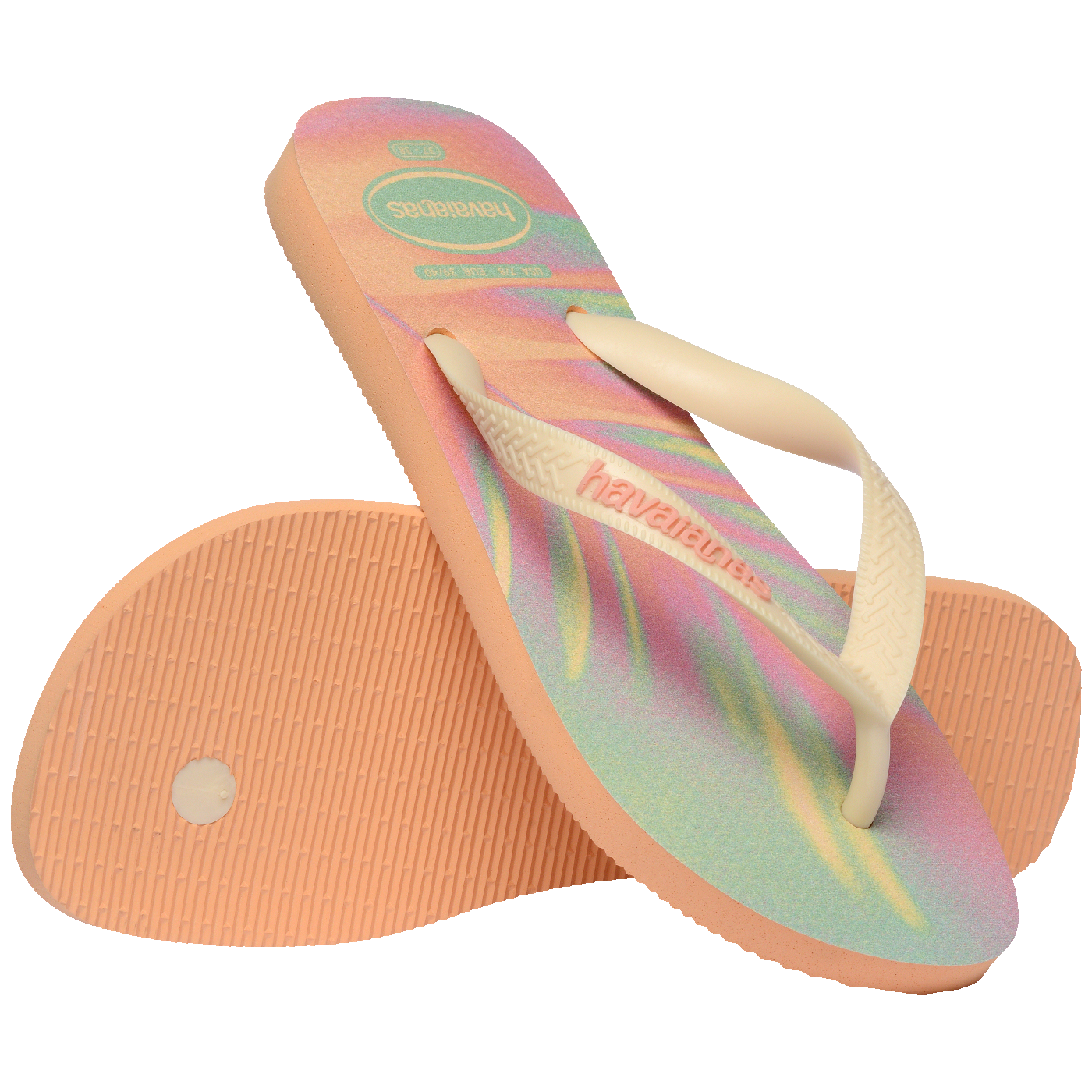 Chinelo Havaianas Top Fashion: Conforto Vibrante, Estampa Degradê Incrível e Logo Pop-up
