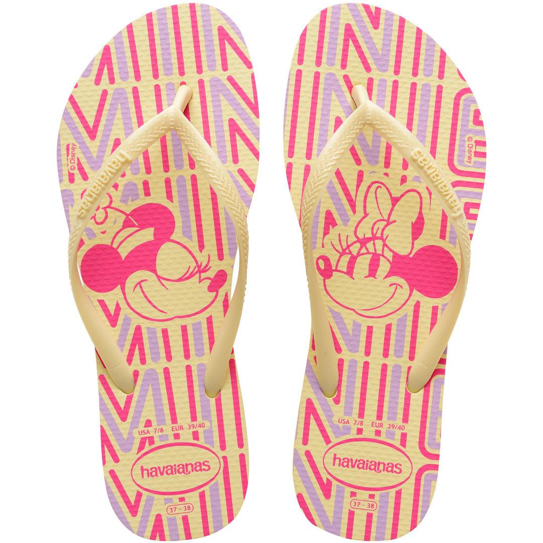 Havaianas Slim Disney Buttercream: Chinelo Moderno, Conforto e Magia Mickey & Minnie