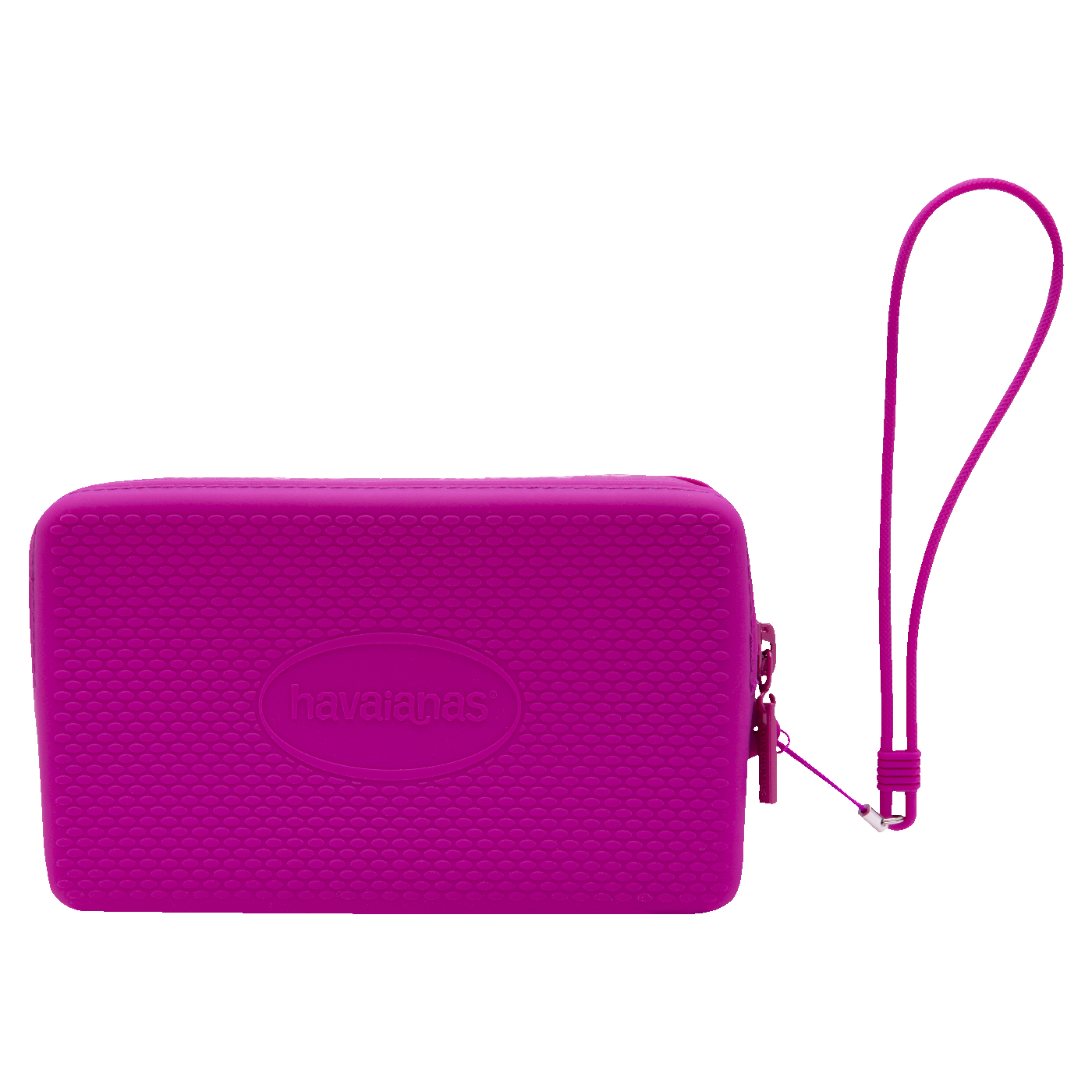 Mini Bag Havaianas Logo Silicone Versátil com Zíper e Alça de Pulso