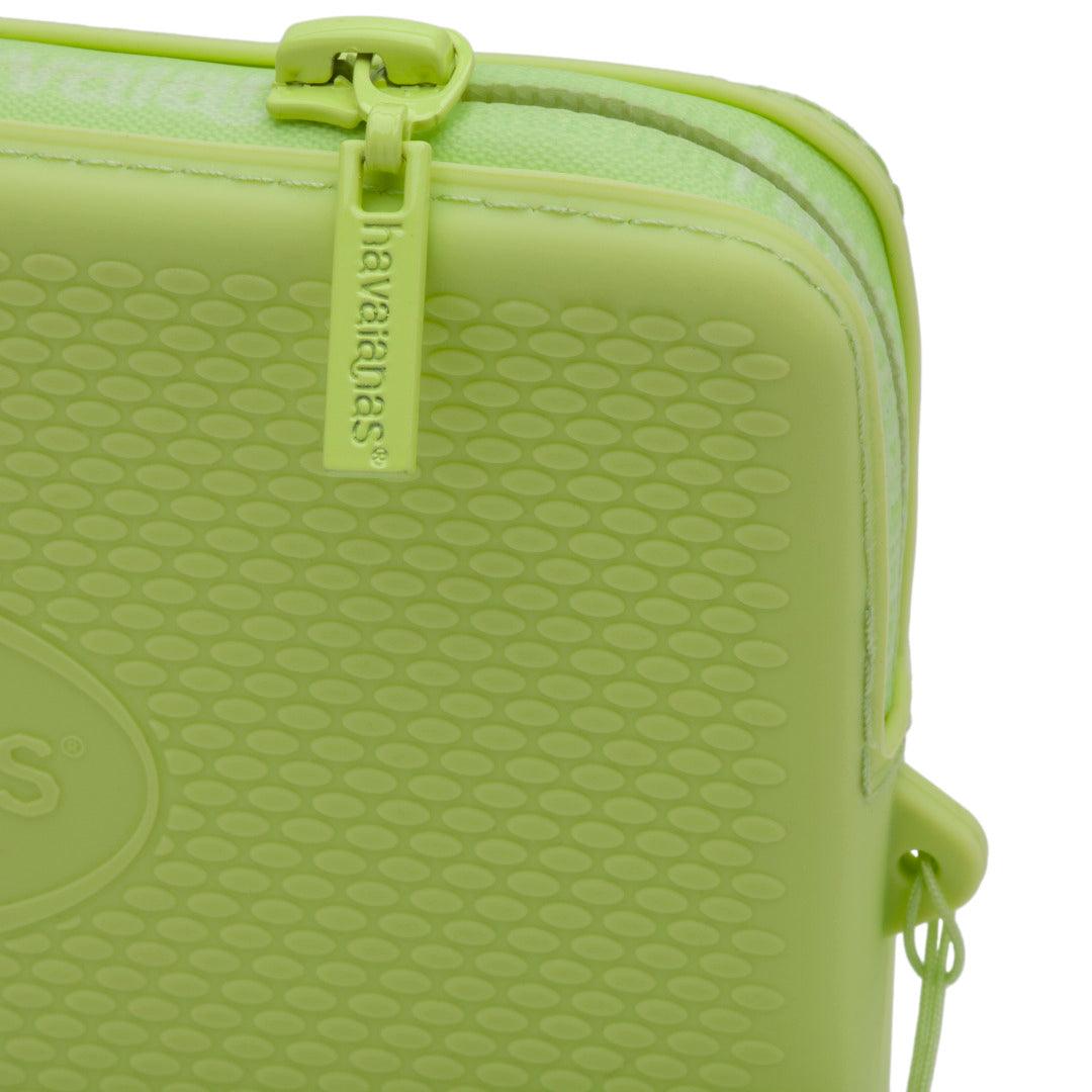Mini Bolsa Havaianas Logo Silicone Premium Alça Pulso Zíper Versátil Estilosa