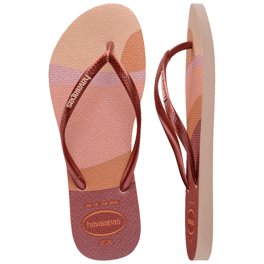 Chinelo Havaianas Slim Palette Glow Rosa Ballet: Conforto com Glitter Holográfico e Tiras Finas