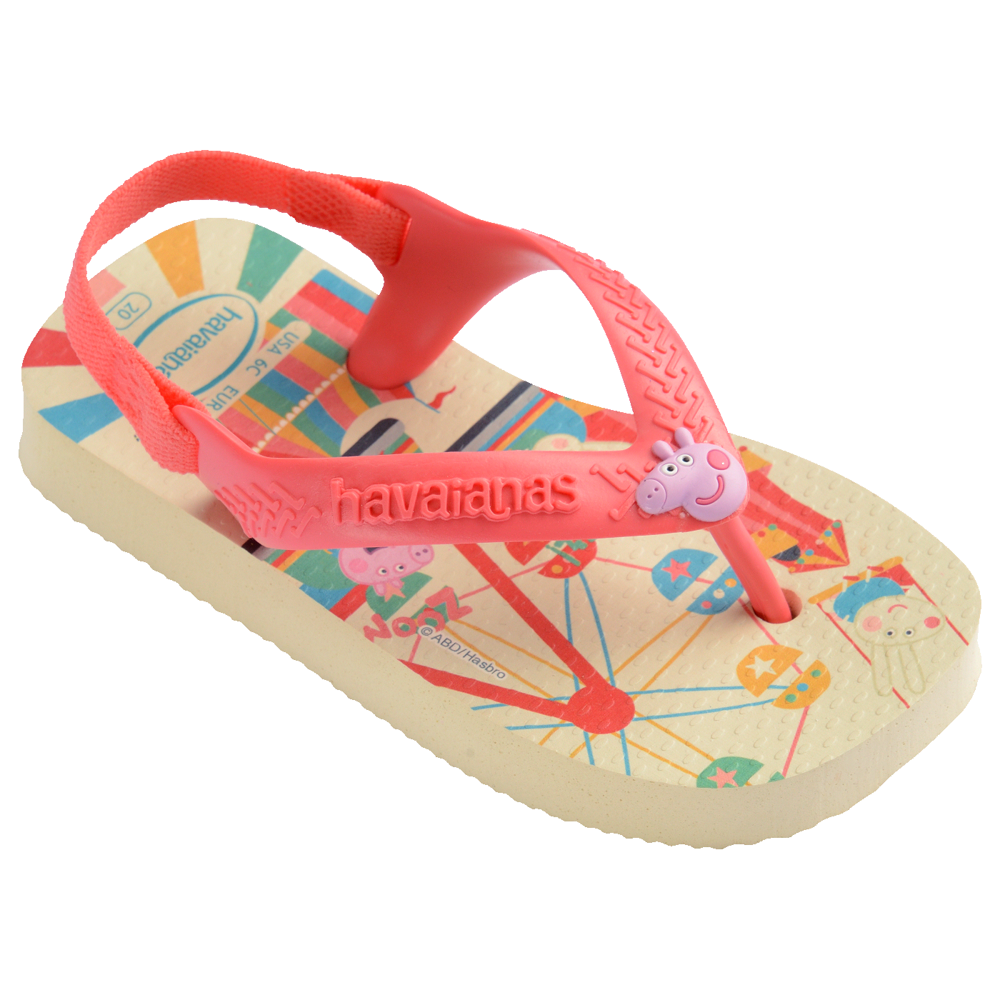 Havaianas Baby Peppa Pig: Chinelo Infantil Confortável com Elástico para Segurança