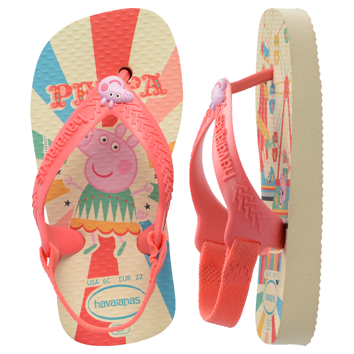 Havaianas Baby Peppa Pig: Chinelo Infantil Confortável com Elástico para Segurança