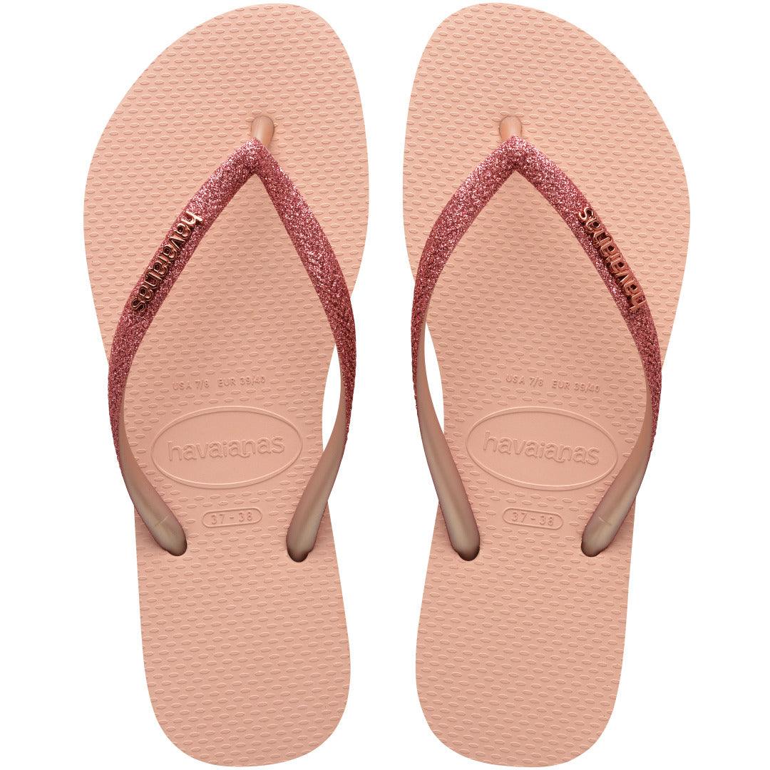 Havaianas Slim Glitter II Rosa: Chinelo Feminino Brilhante, Confortável e Versátil